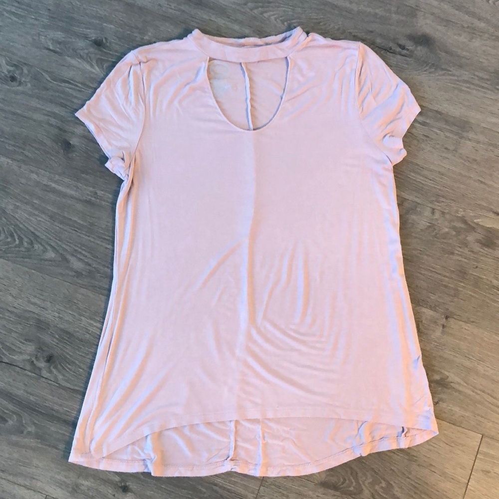 Blush choker top